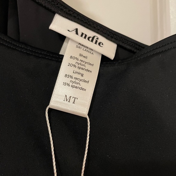 Andie Black One-Piece Amalfi Swimsuit NWT Long - Picture 3 of 4